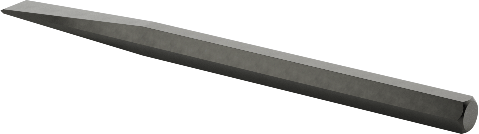 Metal için Pürüzsüz Saplı Keski, Standart Uçlu, 3/8" Bıçak Genişliği