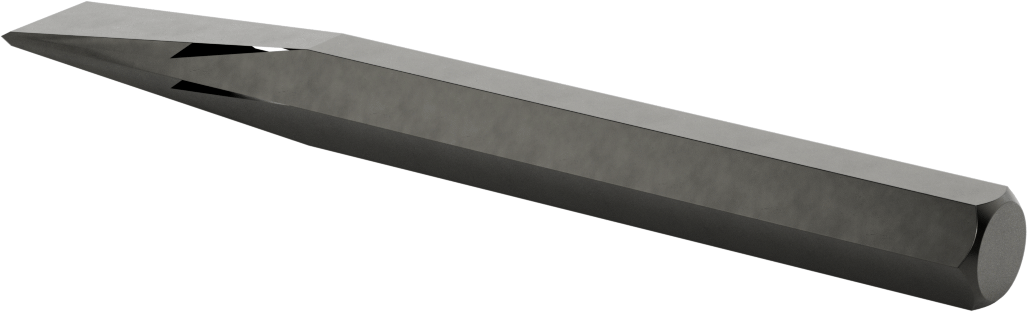 Metal için Pürüzsüz Saplı Keski, Standart Uçlu, 3/4" Bıçak Genişliği, 7" Toplam Uzunluk