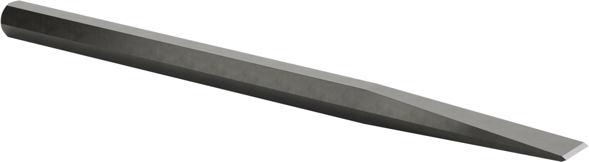 Metal için Pürüzsüz Saplı Keski, Standart Uçlu, 3/4" Bıçak Genişliği, 12 inç Toplam Uzunluk