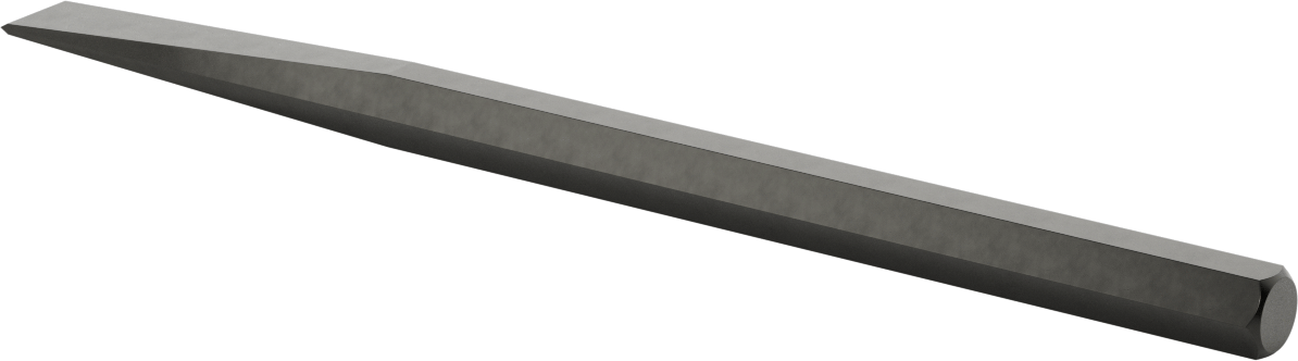 Metal için Pürüzsüz Saplı Keski, Standart Uçlu, 3/4" Bıçak Genişliği, 12 inç Toplam Uzunluk