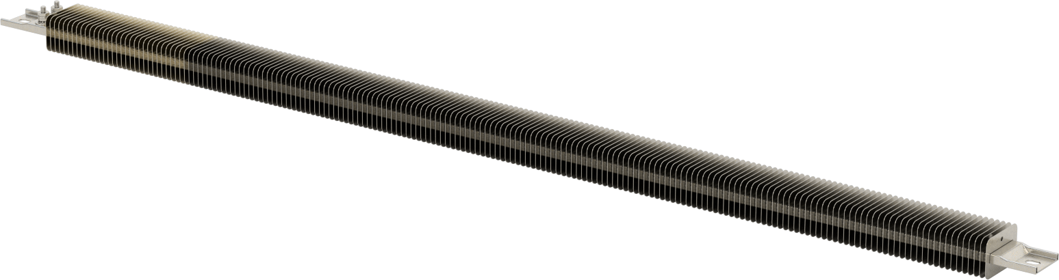 Kanal için Kanatlı Şerit Isıtıcı, Fırınlar, ve Kurutucular, 240V AC, Hat Üstü Vida Terminalleri, 4150W