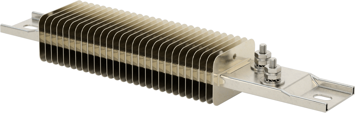 Kanal için Kanatlı Şerit Isıtıcı, Fırınlar, ve Kurutucular, 240V AC, Ofset Vidalı Terminaller, 500W