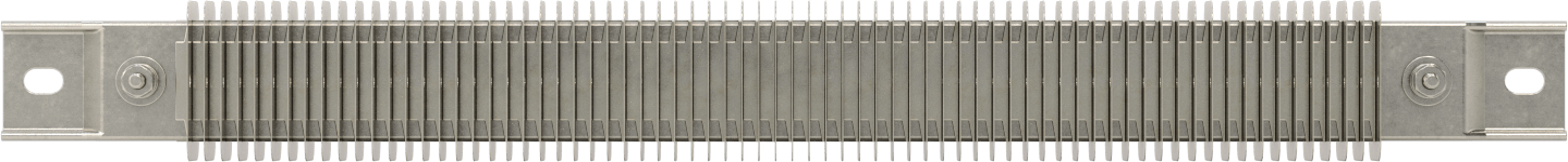 Kanal için Kanatlı Şerit Isıtıcı, Fırınlar, ve Kurutucular, 240V AC, Yarık Vidalı Terminaller, 1700W