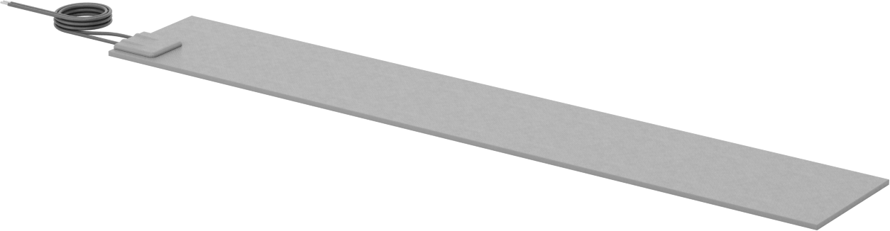 Isı Levhaları, Yapışkan arka yüz, 10 W/inç kare, 12“ Uzunluk x 2” Genişlik Toplam