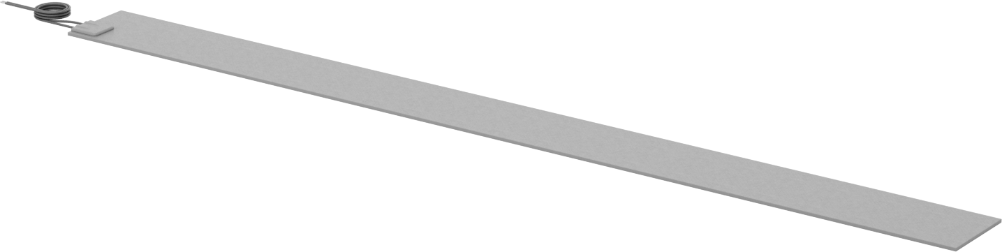 Isı Levhaları, Yapışkan arka yüz, 2,5 W/inç kare, 24“ Uzunluk x 2” Genişlik Toplam