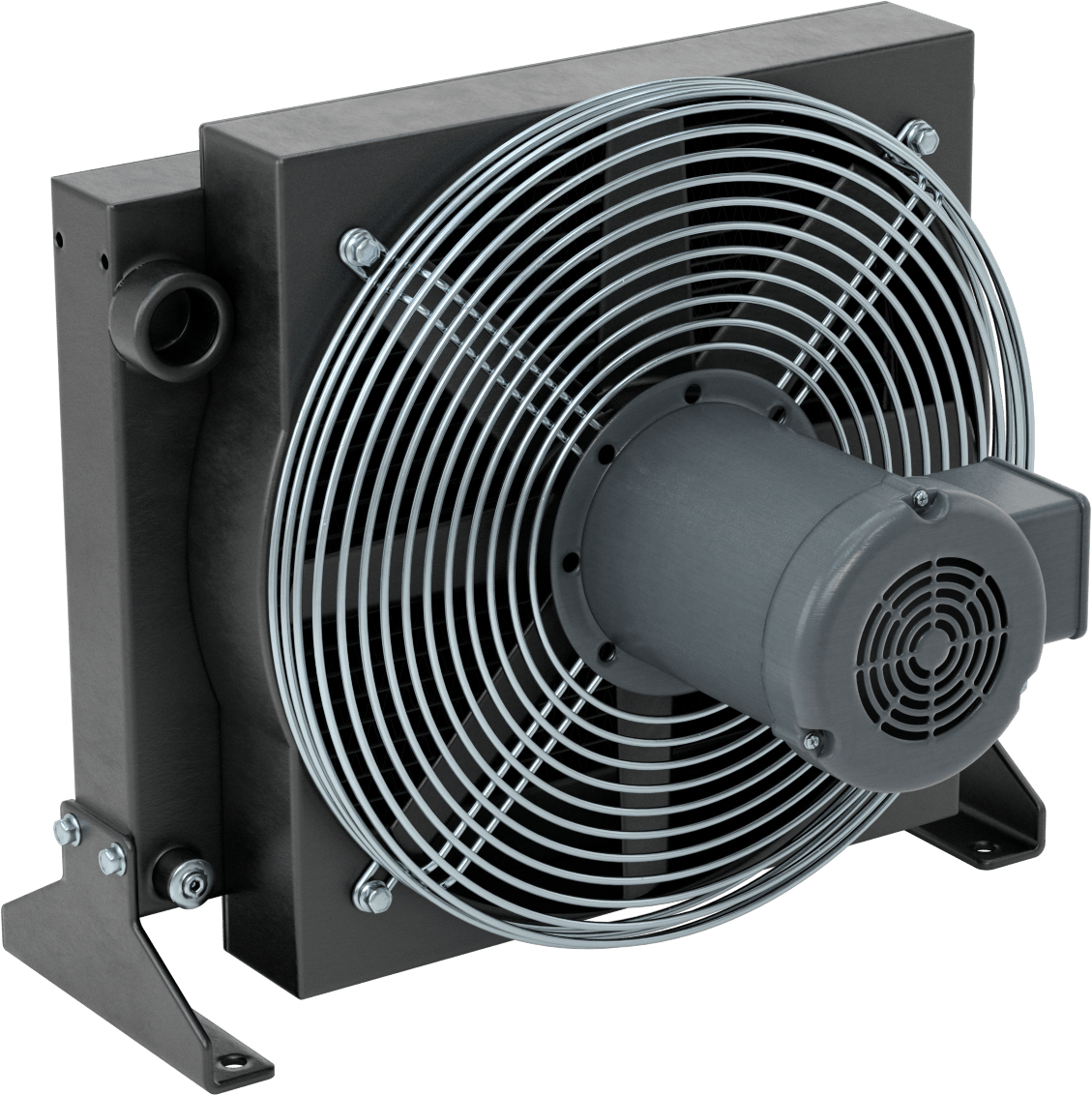 Yağ için Yüksek Kapasiteli Isı Emici, Tamamen Kapalı Fan Soğutmalı, 1-5/8"-12 Dişi Diş, 44000 Btu/saat Soğutma Kapasitesi