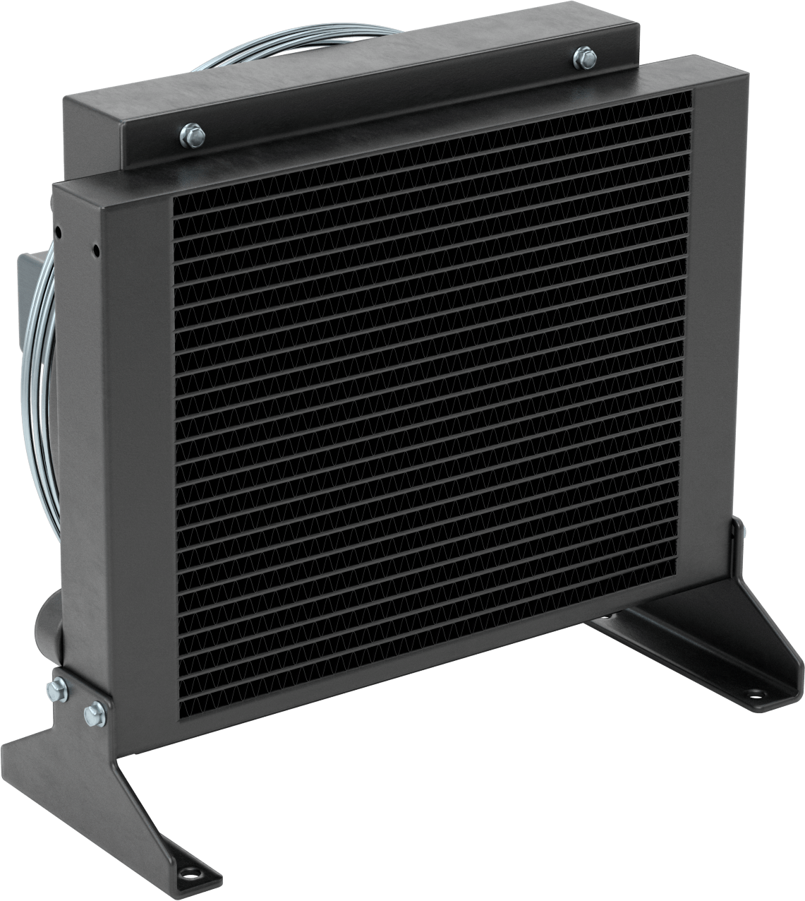 Yağ için Yüksek Kapasiteli Isı Emici, Tamamen Kapalı Fan Soğutmalı, 1-5/8"-12 Dişi Diş, 44000 Btu/saat Soğutma Kapasitesi