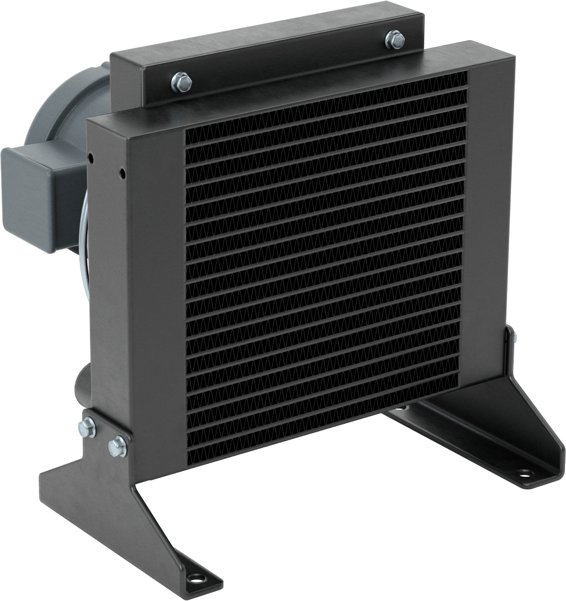 Yağ için Yüksek Kapasiteli Isı Emici, Tamamen Kapalı Fan Soğutmalı, 1-5/16"-12 Dişi, 27000 Btu/saat Soğutma Kapasitesi