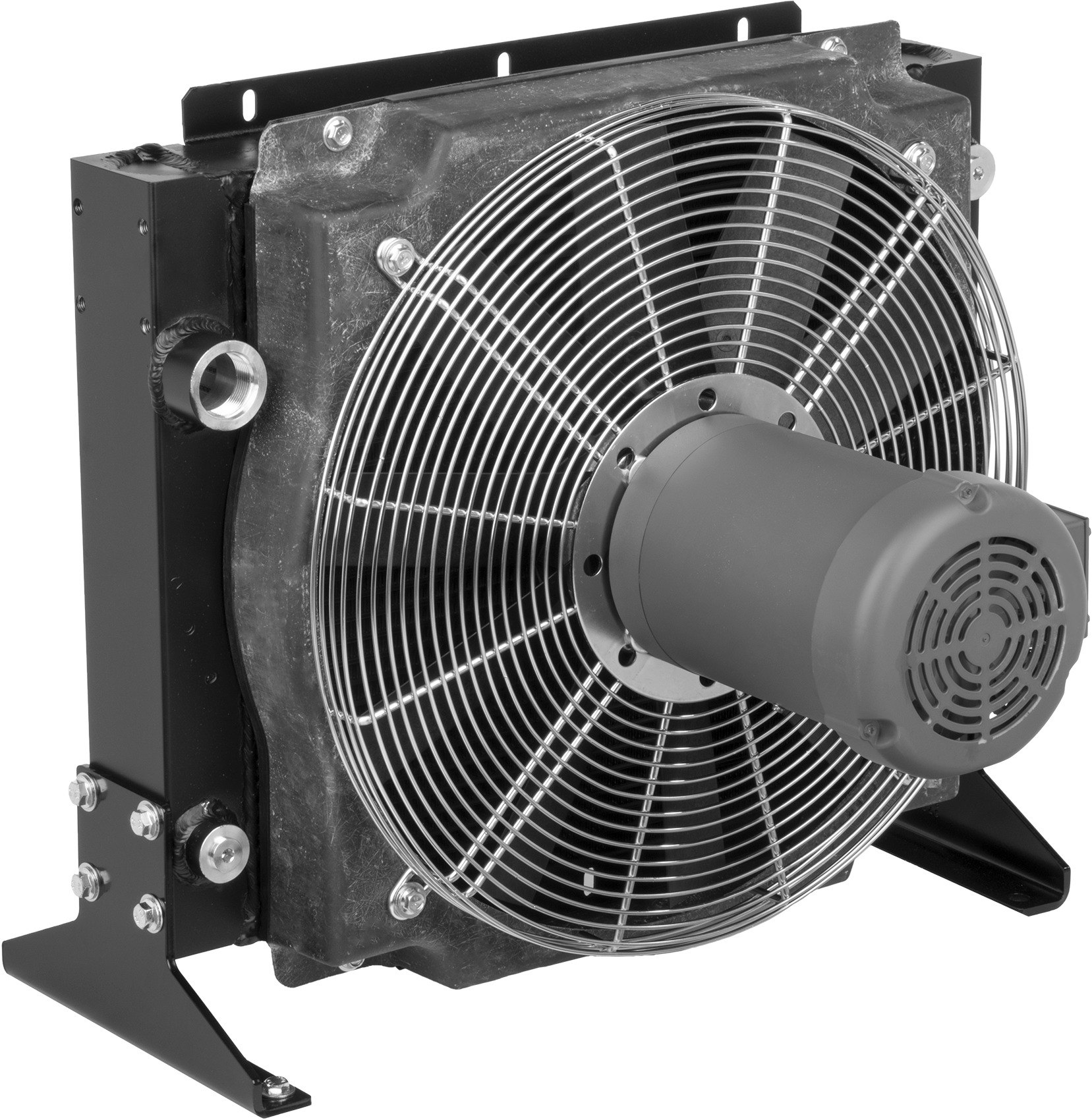 Yağ için Yüksek Kapasiteli Isı Emici, Tamamen Kapalı Fan Soğutmalı, 1-5/8"-12 Dişi Diş, 90000 Btu/saat Soğutma Kapasitesi