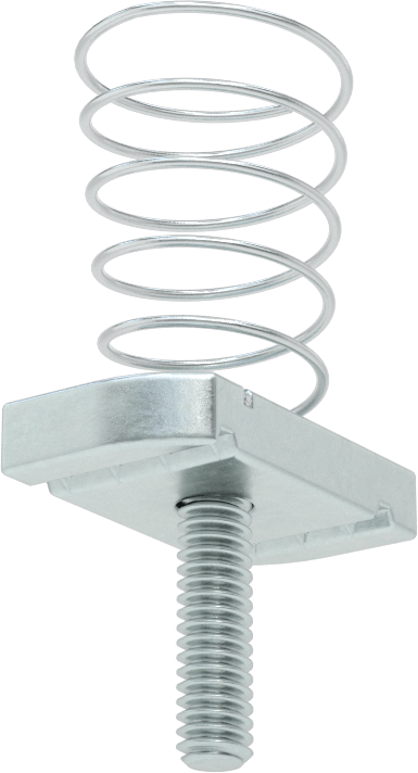 Saplamalı Strut Kanal Somunu, 1-5/8" Kanal Yüksekliği için, 1/4"-20 Diş Boyutu, 7/8" Diş Uzunluğu