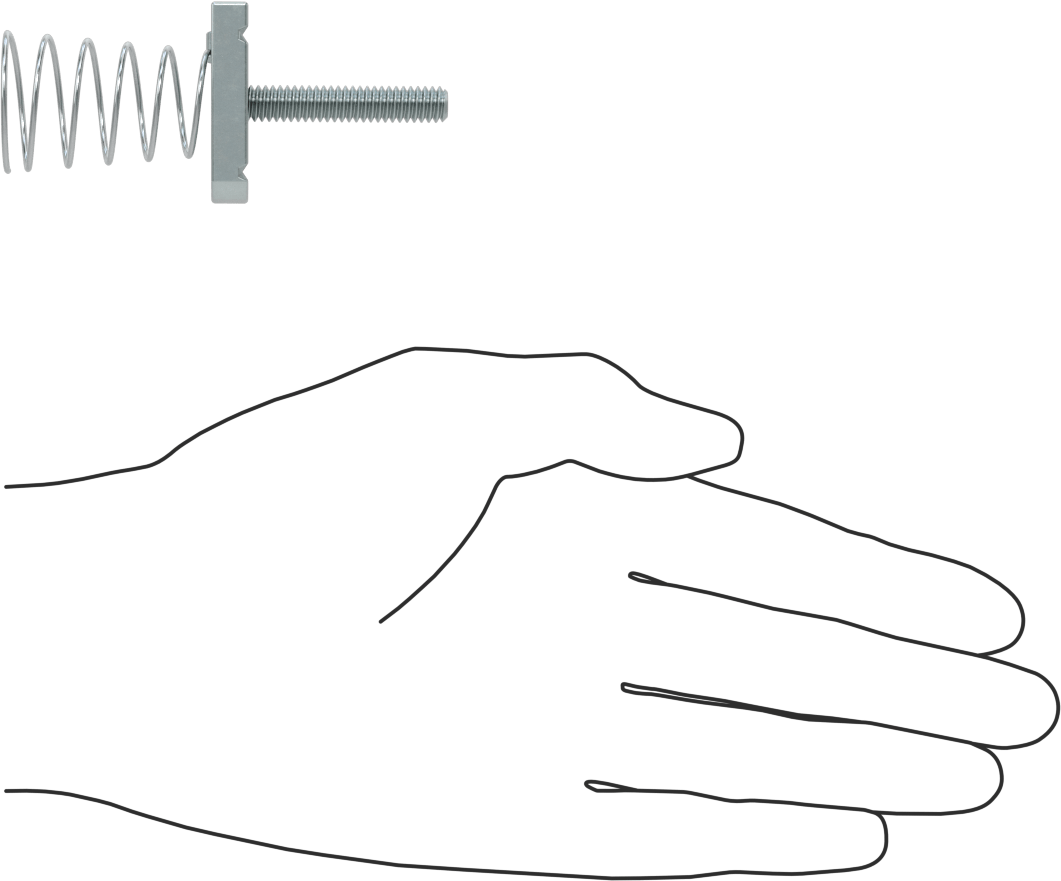 Saplamalı Strut Kanal Somunu, 1-5/8" Kanal Yüksekliği için, 1/4"-20 Diş, 1-3/8" Diş Uzunluğu