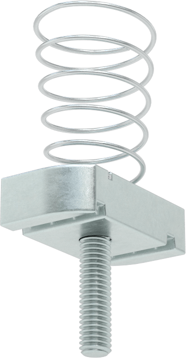 Saplamalı Strut Kanal Somunu, 1-5/8" Kanal Yüksekliği için, M6 x 1 mm Diş, 7/8" Diş Uzunluğu