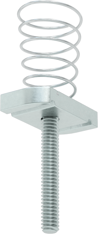 Saplamalı Strut Kanal Somunu, 1-5/8" Kanal Yüksekliği için, 1/4"-20 Diş, 1-5/8" Diş Uzunluğu