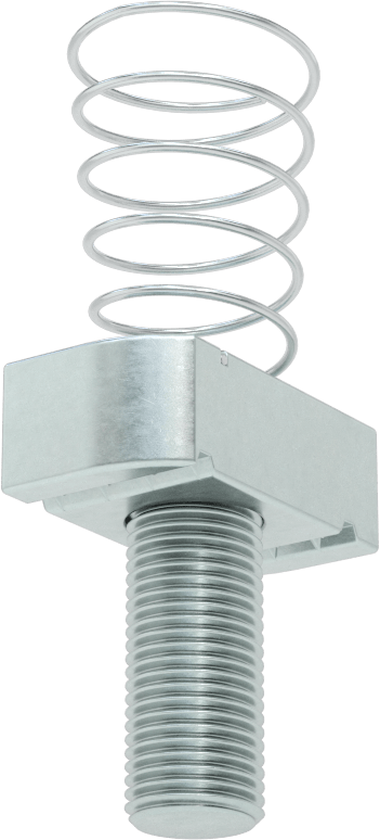 Saplamalı Strut Kanal Somunu, 1-5/8" Kanal Yüksekliği için, 1/2"-13 Diş, 1-1/8" Diş Uzunluğu