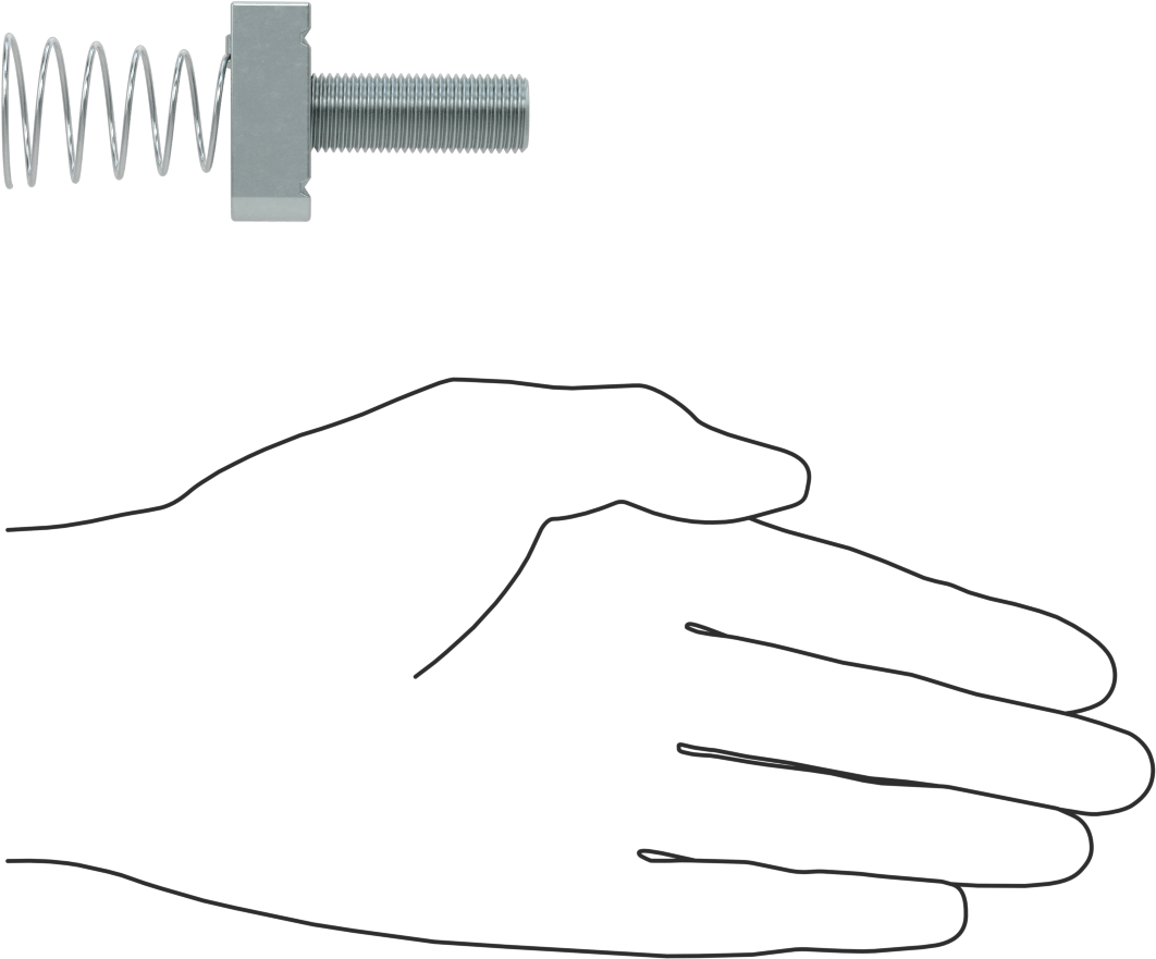Saplamalı Strut Kanal Somunu, 1-5/8" Kanal Yüksekliği için, 1/2"-13 Diş, 1-3/8" Diş Uzunluğu