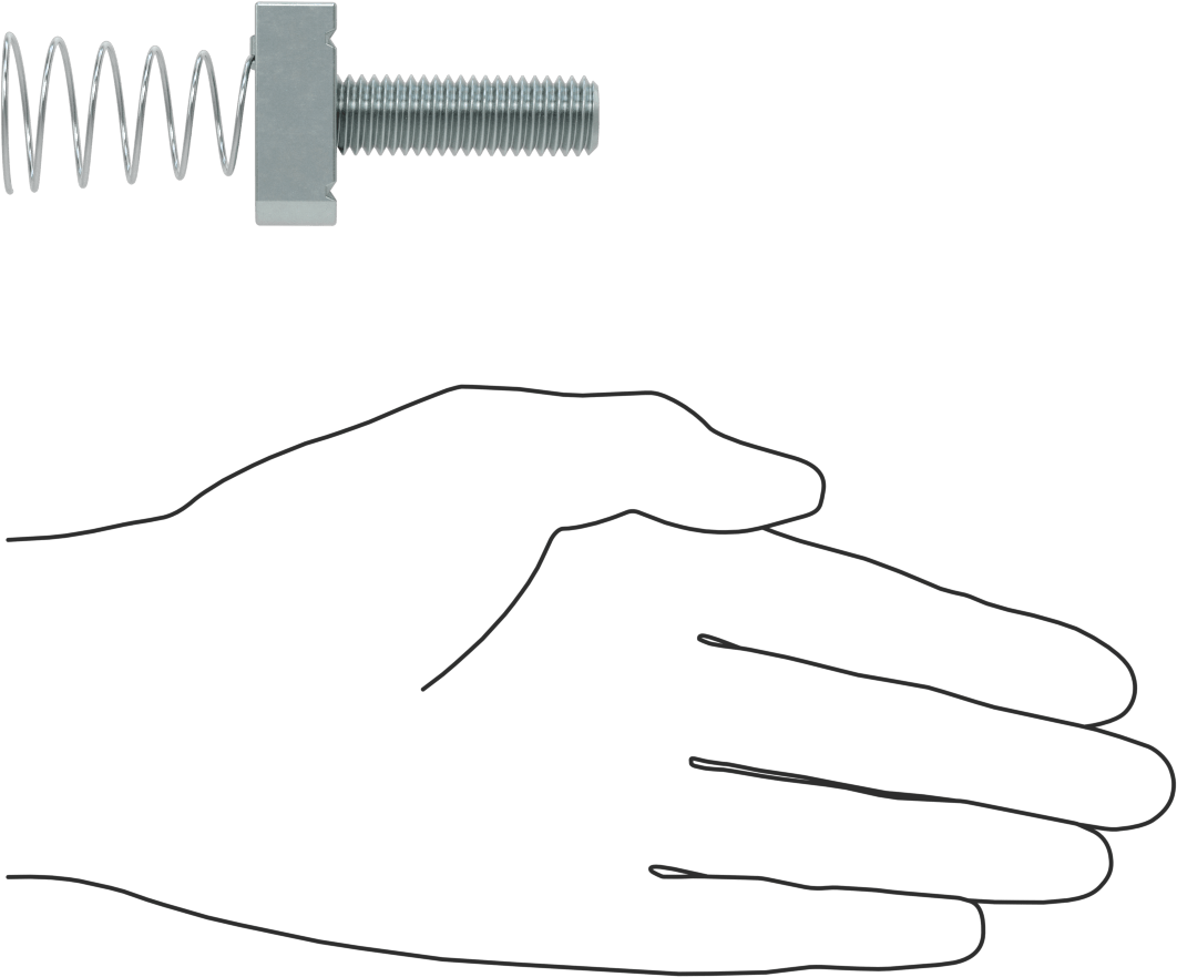 Saplamalı Strut Kanal Somunu, 1-5/8" Kanal Yüksekliği için, 1/2"-13 Diş, 1-5/8" Diş Uzunluğu