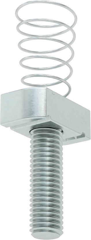 Saplamalı Strut Kanal Somunu, 1-5/8" Kanal Yüksekliği için, 1/2"-13 Diş, 1-5/8" Diş Uzunluğu