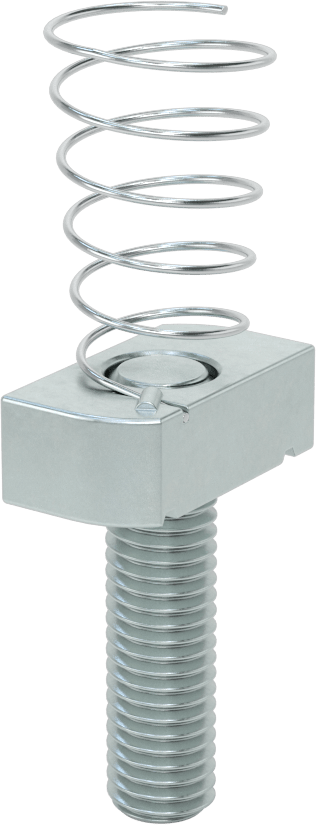 Saplamalı Strut Kanal Somunu, 1-5/8" Kanal Yüksekliği için, 1/2"-13 Diş, 1-5/8" Diş Uzunluğu
