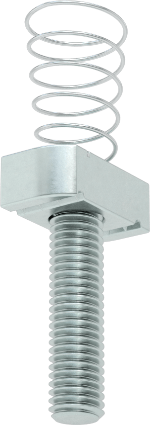 Saplamalı Strut Kanal Somunu, 1-5/8" Kanal Yüksekliği için, 1/2"-13 Diş, 1-7/8" Diş Uzunluğu