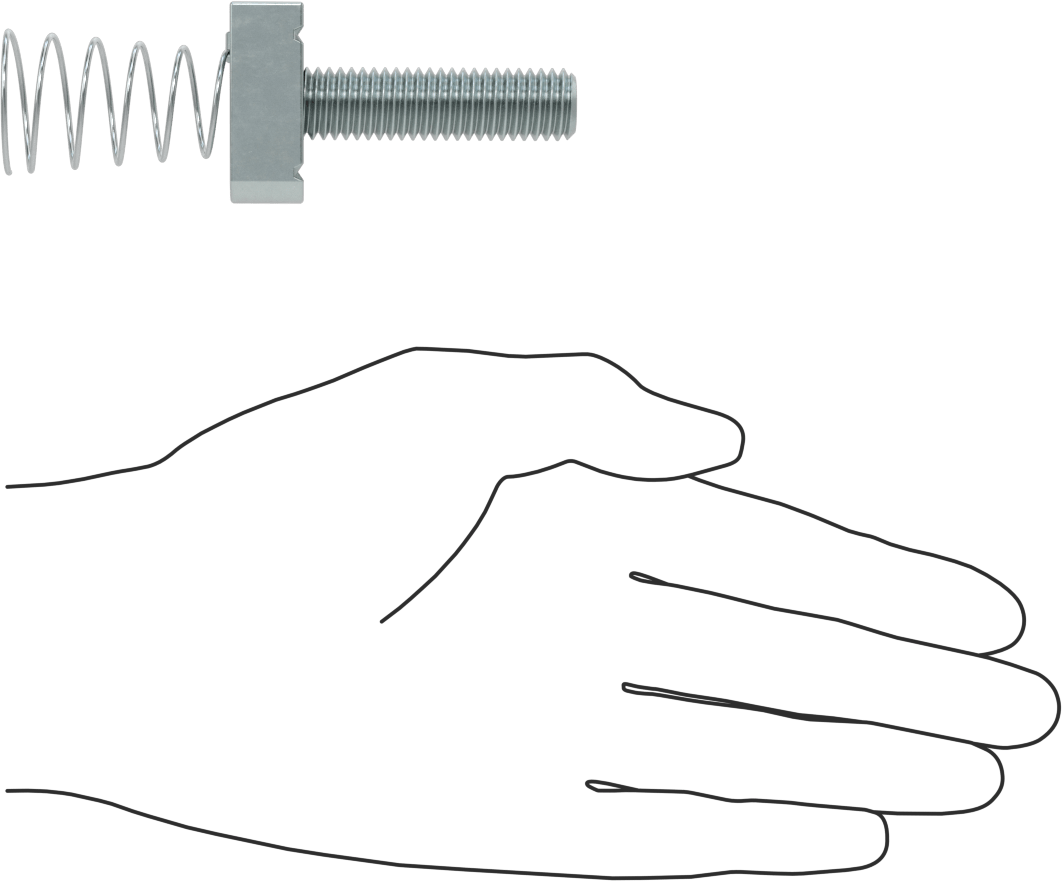 Saplamalı Strut Kanal Somunu, 1-5/8" Kanal Yüksekliği için, 1/2"-13 Diş, 1-7/8" Diş Uzunluğu
