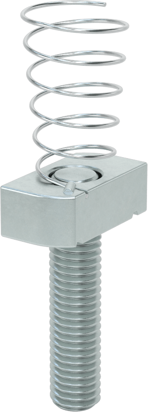 Saplamalı Strut Kanal Somunu, 1-5/8" Kanal Yüksekliği için, 1/2"-13 Diş, 1-7/8" Diş Uzunluğu
