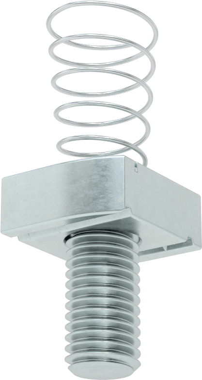 Saplamalı Strut Kanal Somunu, 1-5/8" Kanal Yüksekliği için, 5/8"-11 Diş, 1-1/8" Diş Uzunluğu