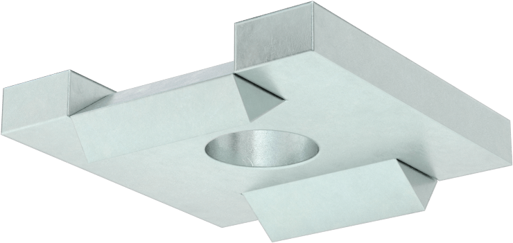Dönmeyen Strut Kanal Pul, 12 mm Çaplı Çubuk için, Çinko Kaplı Çelik