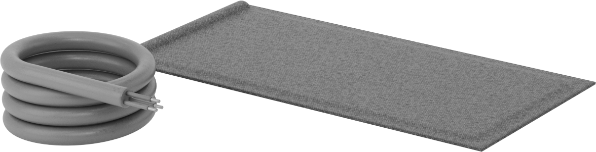 Tanklar için Ağır Hizmet Tipi Yapıştırıcı Montajlı Isıtıcı, 6“ Uzunluk x 12” Genişlik Toplam, 120V AC, 180W, Yapıştırıcıya Hazır