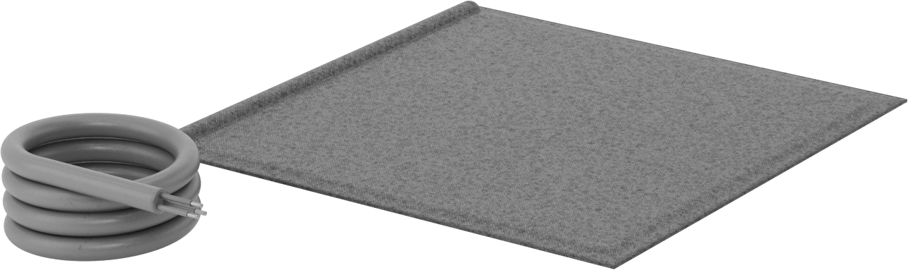 Tanklar için Ağır Hizmet Tipi Yapıştırıcı Montajlı Isıtıcı, 12“ Uzunluk x 12” Genişlik Toplam, 120V AC, 360W, Yapışkan Arka Yüzlü