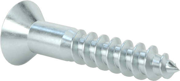 Çinko Kaplı Çelik Torx Düz Başlı Ahşap Vidaları, Numara 6 Vida Boyutu, 3/4" Uzunluk