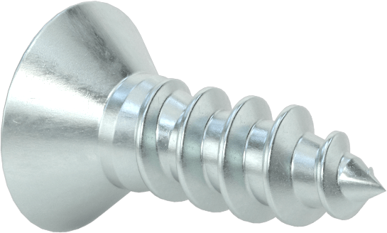 Çinko Kaplı Çelik Torx Düz Başlı Ahşap Vidaları, Numara 8 Vida Boyutu, 1/2" Uzunluk