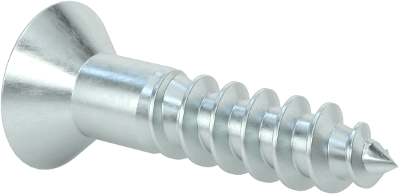 Çinko Kaplı Çelik Torx Düz Başlı Ahşap Vidaları, Numara 8 Vida Boyutu, 3/4" Uzunluk