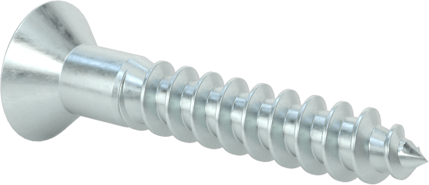 Çinko Kaplı Çelik Torx Düz Başlı Ahşap Vidaları, Numara 8 Vida Boyutu, 1" Uzunluk