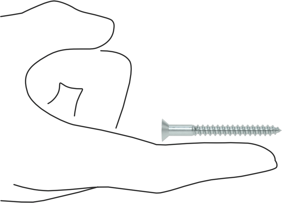 Çinko Kaplı Çelik Torx Düz Başlı Ahşap Vidaları, 10 Numaralı Vida Boyutu, 2" Uzunluk
