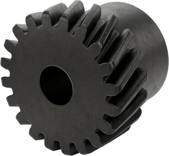 Yüksek Güçlü Metal Dişli, Paralel, 4140 Alaşımlı Çelik, 1 Modül, 20 Diş, Sol El