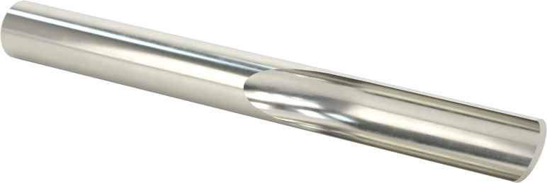 Plastik için Freze Ucu, Karbür, Düz Yiv, 1/4" Kesme Çapı, 3/4" Uzun Kesim