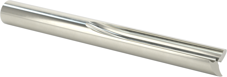 Plastik için Freze Ucu, Karbür, Düz Yivler, 1/4" Kesme Çapı, 1" Uzunlukta Kesim