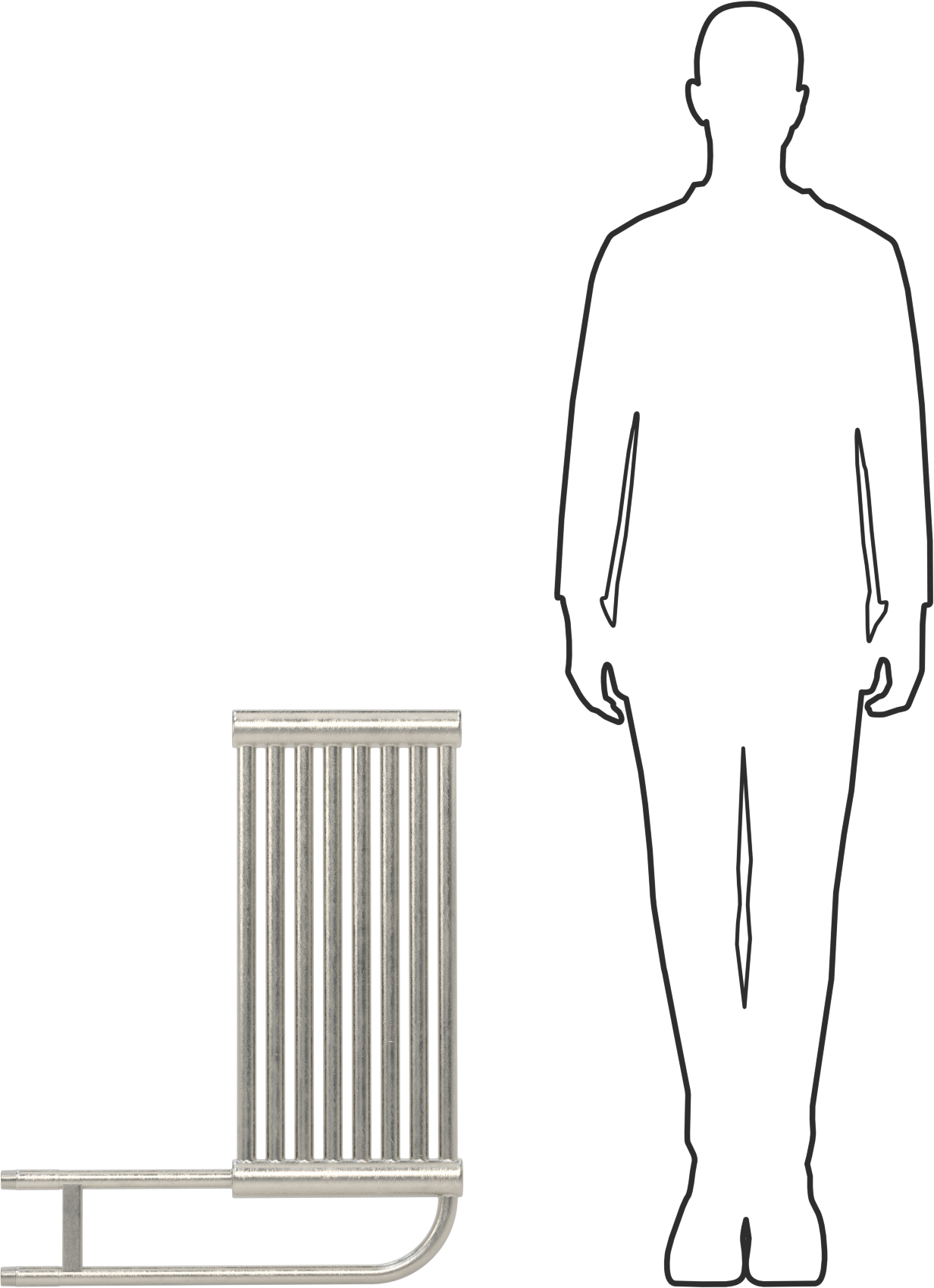 Açık Tanklı Isı Değiştirici, Paslanmaz Çelik, 4,8 ft² Yüzey Alanı, 3/4 NPT Erkek Giriş