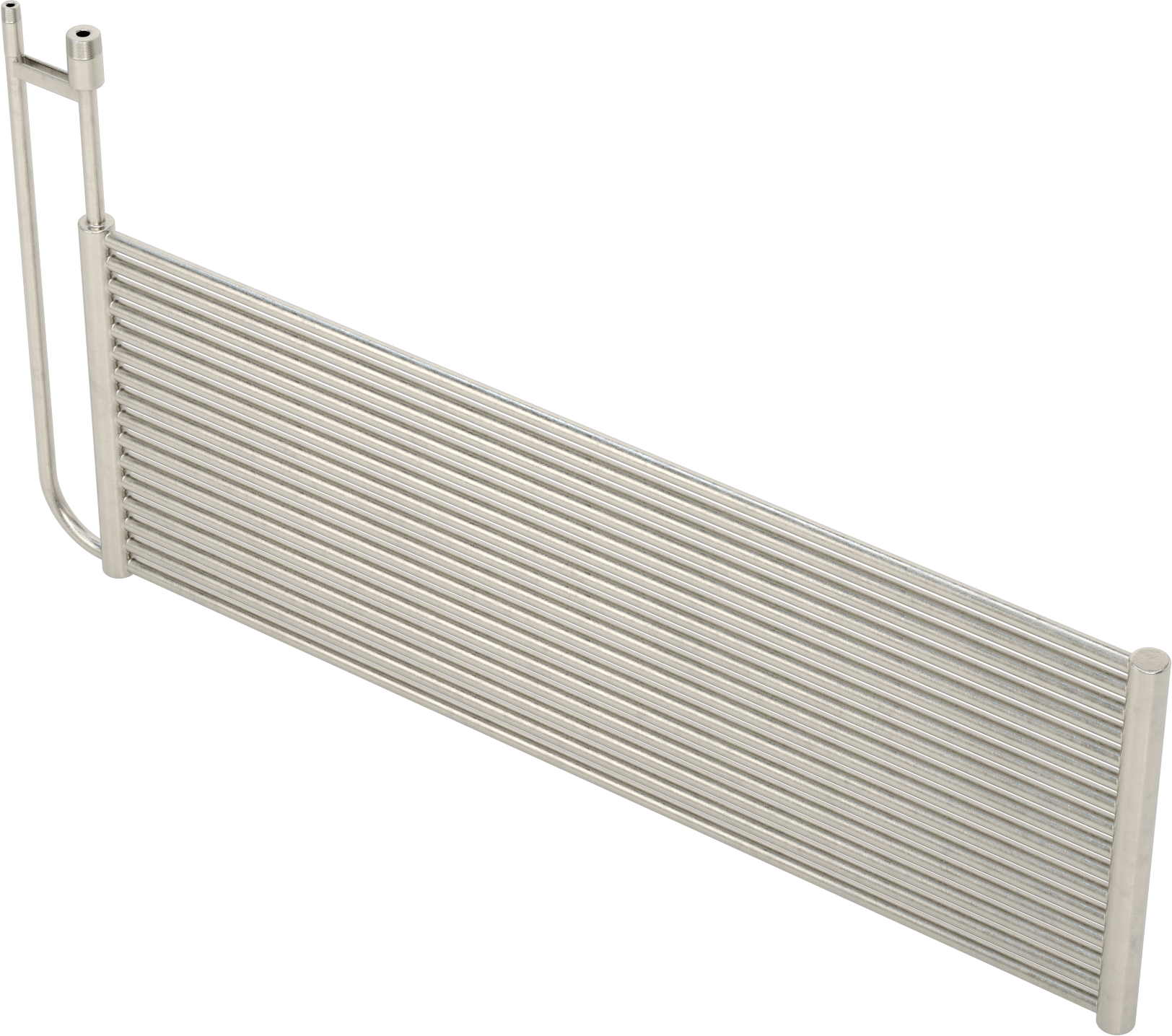 Açık Tanklı Isı Değiştirici, Paslanmaz Çelik, 24,3 ft² Yüzey Alanı, 1-1/2 NPT Erkek Giriş