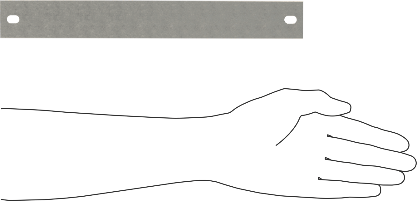 Neme Dayanıklı Cıvata ve Kelepçe Montajlı Isıtıcı, Bölünmüş Vida Terminalleri ile, 120V AC, 350W, 12" Uzunluk