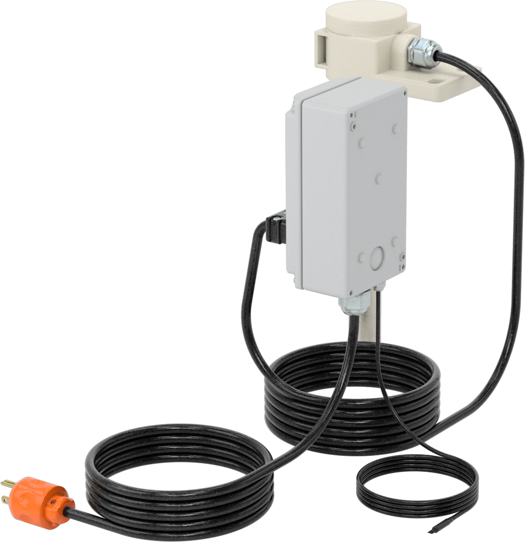 Aşırı Isınma Korumalı Daldırma Isıtıcı, Cıvatalı, Ayarlanabilir Termostatlı, 120V AC, 500W