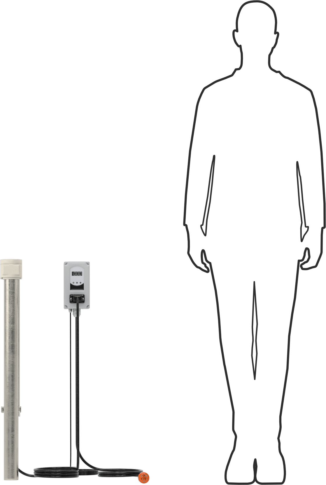 Aşırı Isınma Korumalı Daldırma Isıtıcı, Cıvatalı, 120V AC, 1500W, 17 Watt/İnç Kare