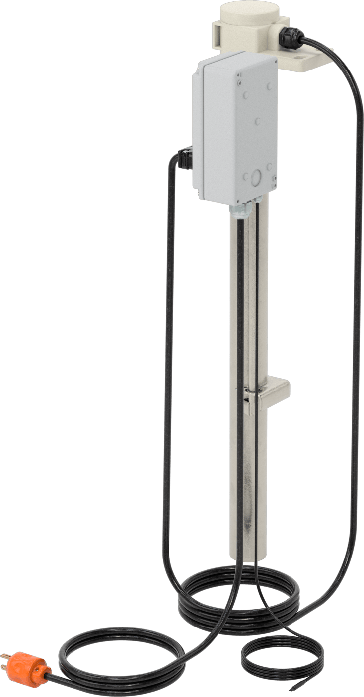 Aşırı Isınma Korumalı Daldırma Isıtıcı, Cıvatalı, 120V AC, 1500W, 17 Watt/İnç Kare
