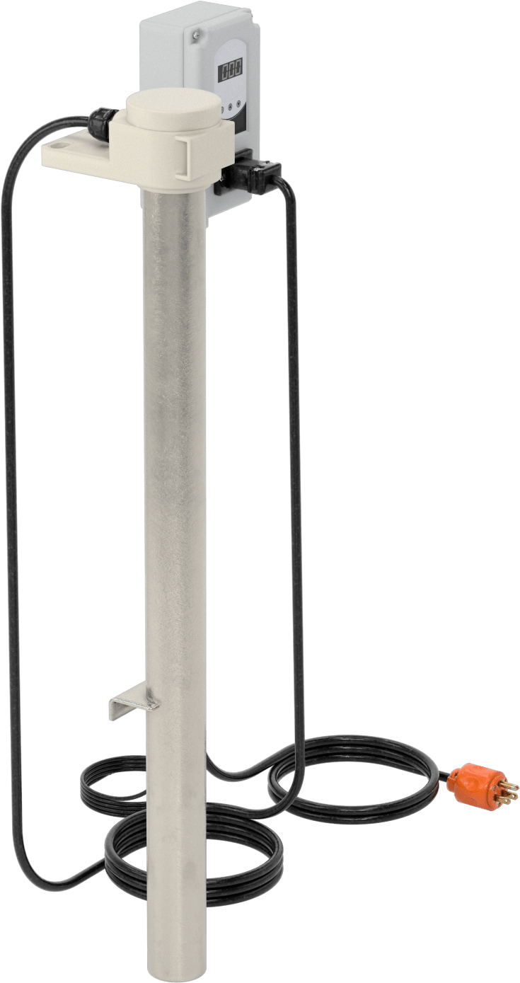 Aşırı Isınma Korumalı Daldırma Isıtıcı, Cıvatalı, 120V AC, 1500W, 17 Watt/İnç Kare