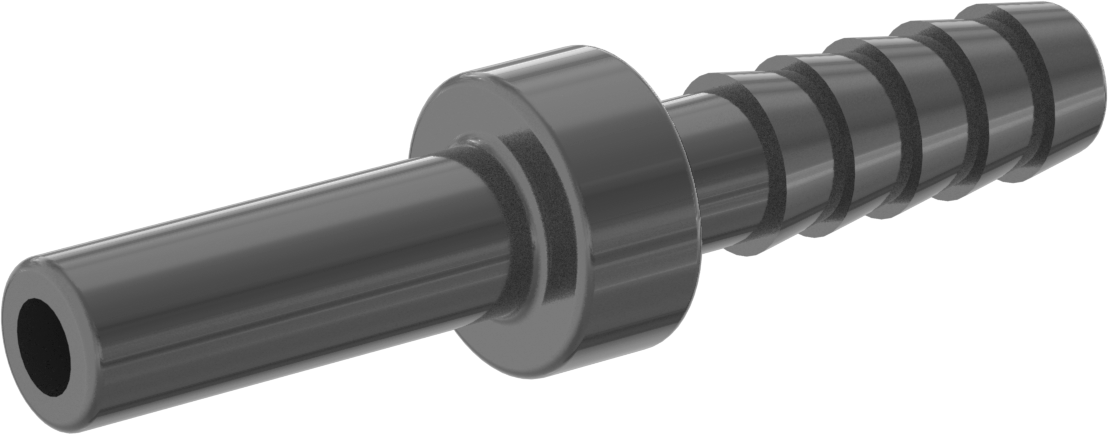Bas-Bağlan Bağlantı Elemanı, Adaptör, 1/4“ Mil Dış Çapı x 1/4” Boru İç Çapı için Dikenli Uç