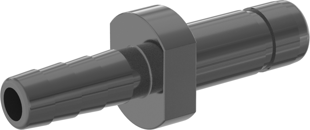 Bas-Bağlan Bağlantı Elemanı, Adaptör, 8 mm Mil Dış Çapı, 6 mm Boru İç Çapı için Dikenli Uç