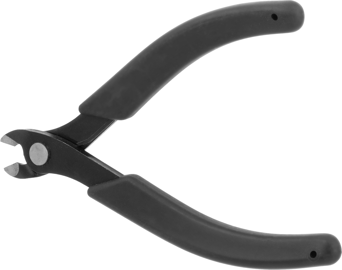 Ekonomik Statik Kontrol Tel Kesiciler, Oval Başlık ve Yastıklı Tutamak, 5-3/4" Toplam Uzunluk