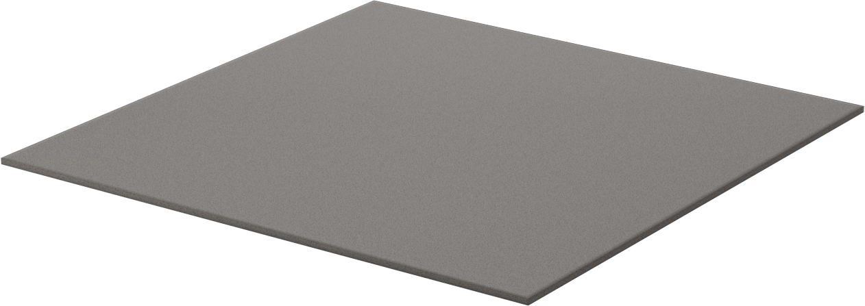 Ekonomik Kimyasal Dayanıklı Naylon Köpük Levha, 1/8" Kalınlık, 12" x 12"