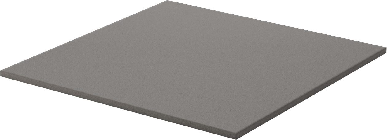 Ekonomik Kimyasal Dayanıklı Naylon Köpük Levha, 1/4" Kalınlık, 12" x 12"