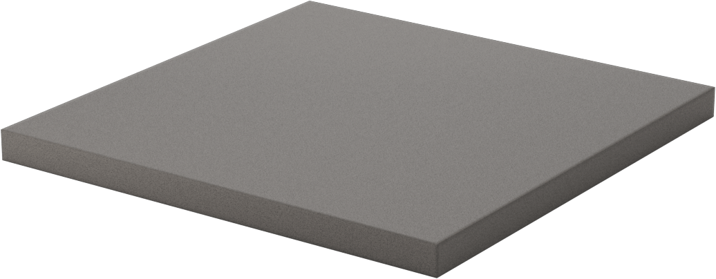 Ekonomik Kimyasal Dayanıklı Naylon Köpük Levha, 3/8" Kalınlık, 6" x 6"